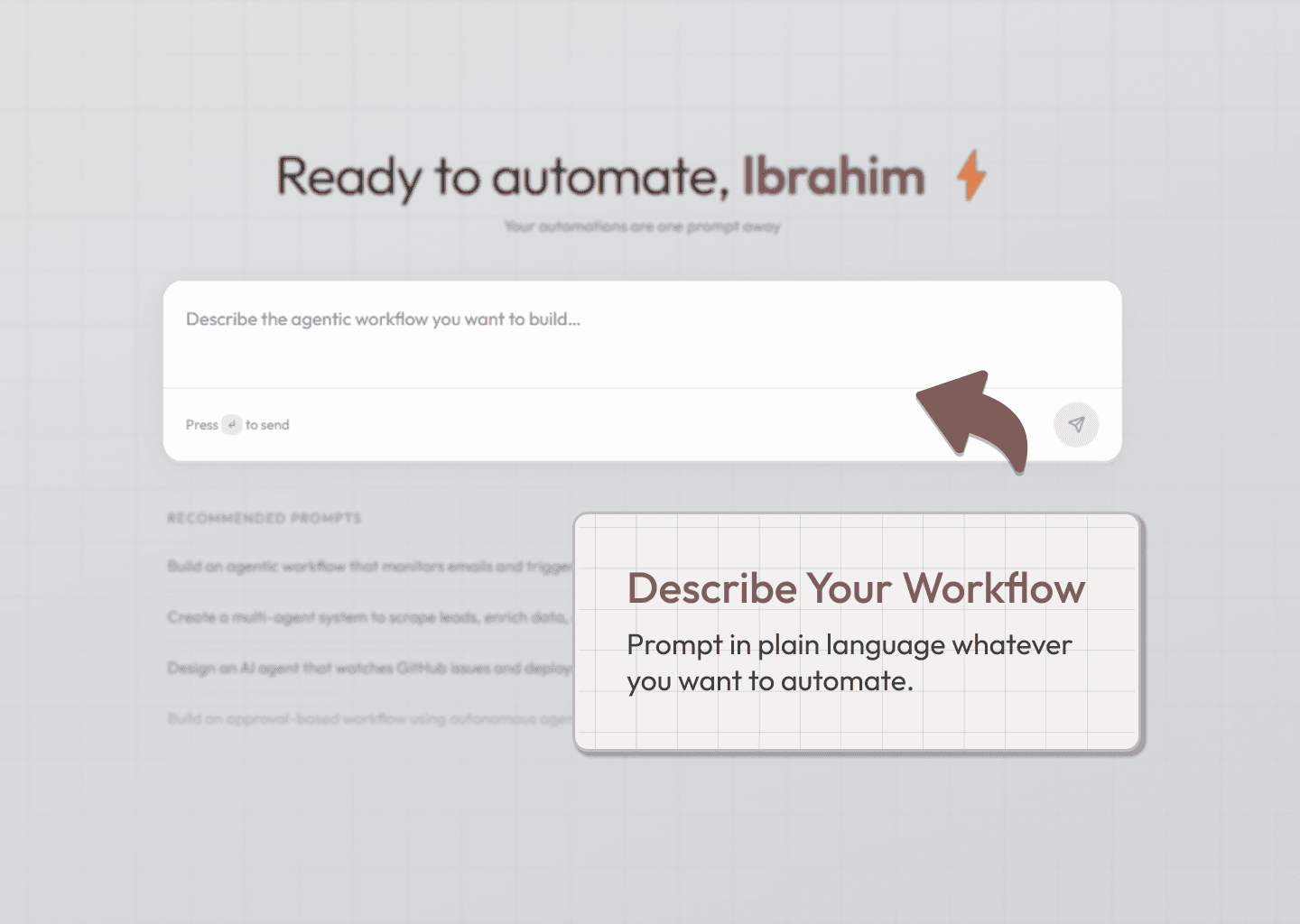 Describe your workflow
